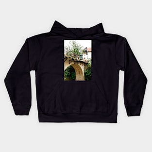 Capuchin's Bridge in Skofja Loka Kids Hoodie